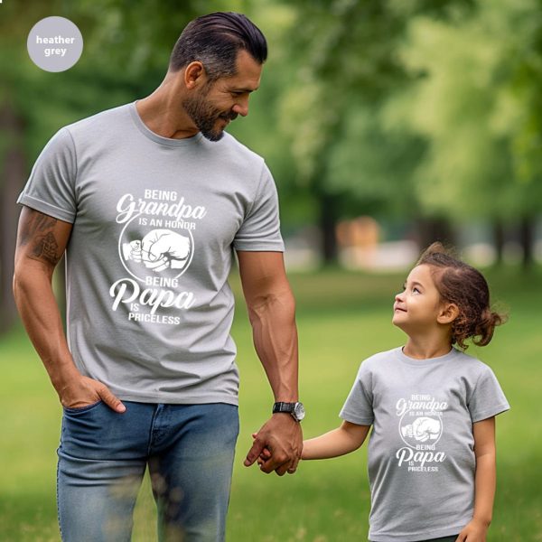 Being Grandpa Is An Honor Being Papa Is Priceless Shirt