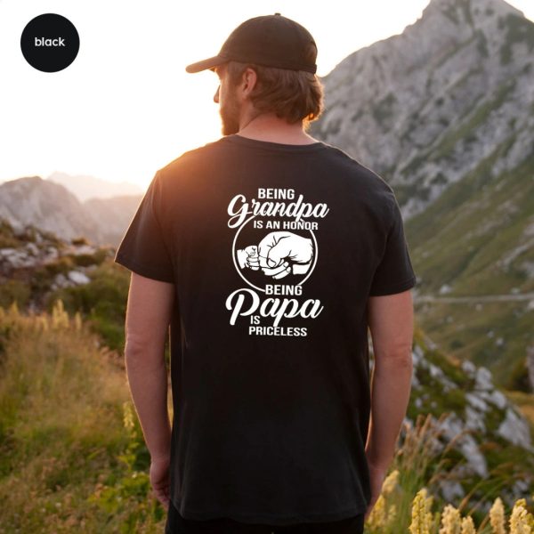 Being Grandpa Is An Honor Being Papa Is Priceless Shirt