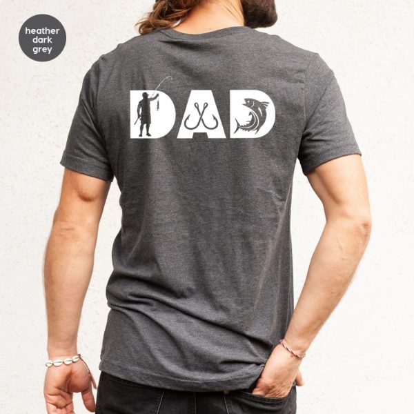 Funny Fisherman Dad Graphic Tees Shirt