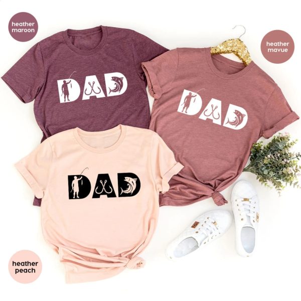 Funny Fisherman Dad Graphic Tees Shirt