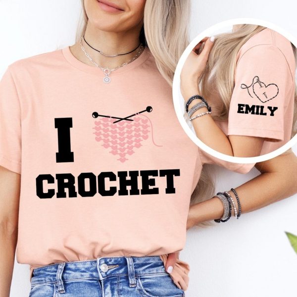 I Love Crochet Shirt, Knitting Gifts For Mom