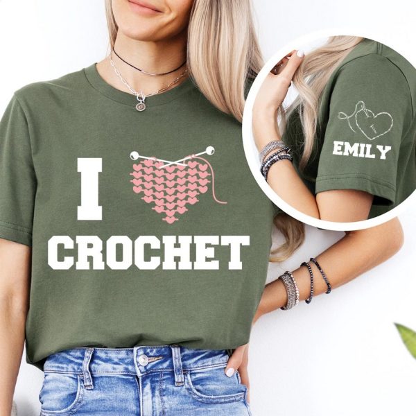 I Love Crochet Shirt, Knitting Gifts For Mom