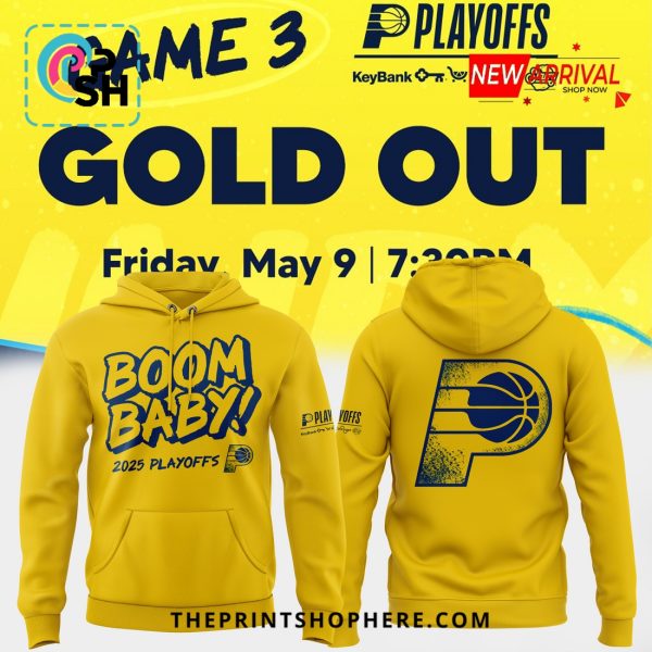 2025 New Indiana Pacers Boom Baby Hoodie, Pants