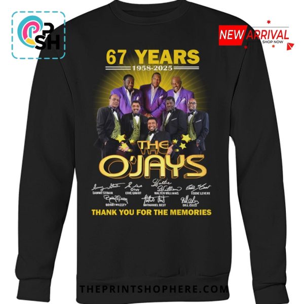 67 Years Of The O’Jays Thank You For The Memories T-Shirt