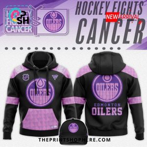 Edmonton Oilers Hockey Fights Cancer Hoodie, Pants