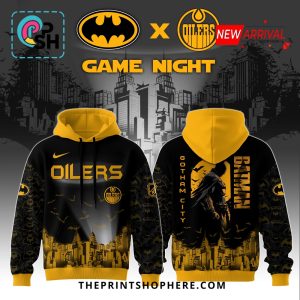 Edmonton Oilers NHL x DC Batman Game Night Hoodie, Pants