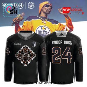 Edmonton Oilers Snoop Dogg Black Hockey Jersey