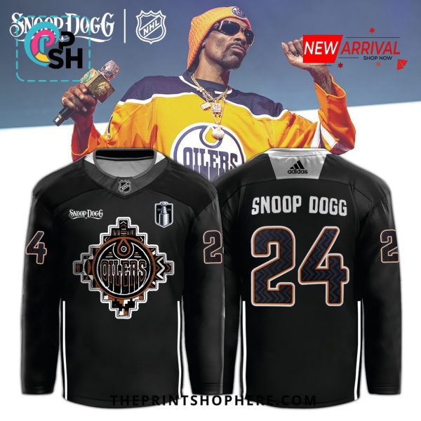 Edmonton Oilers Snoop Dogg Black Hockey Jersey
