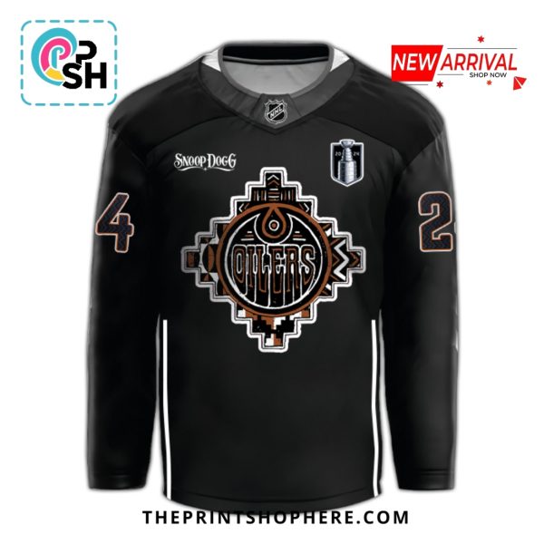 Edmonton Oilers Snoop Dogg Black Hockey Jersey