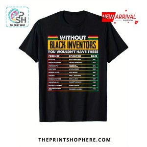 History Of Forgotten Black Inventors Black History Month T-Shirt
