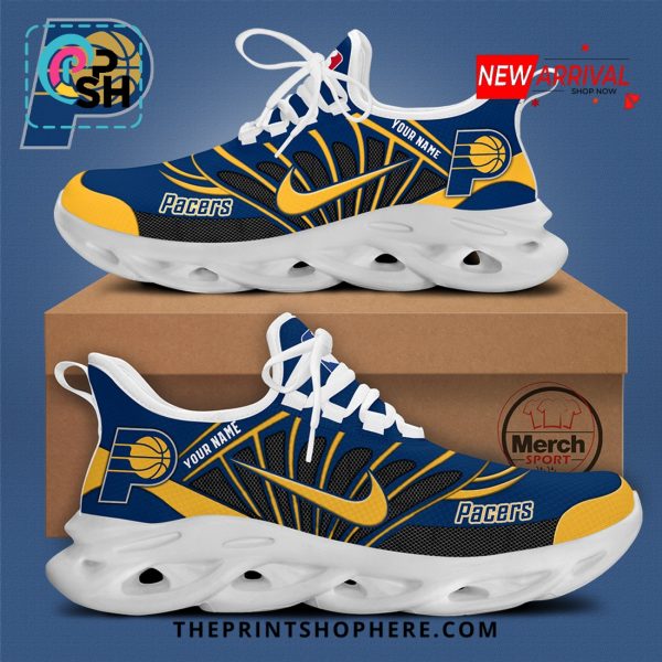 Indiana Pacers Personalized Black Max Soul Shoes