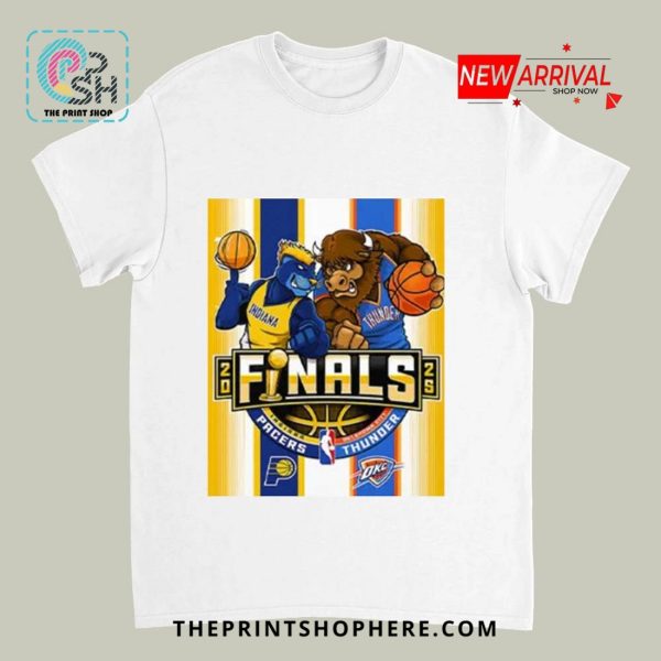 Indiana Pacers vs Oklahoma City Thunder 2025 Finals Mascot T-Shirt