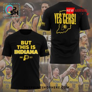 Indiana Pacers YES’CERS But This Is Indiana Black Shirt