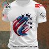 Independence Day USA Flag Fighter Jets T-Shirt