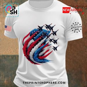 Men’s Independence Day American Flag Jet T-Shirt