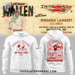 Morgan Wallen Wisconsin Camp Randall Stadium 2025 Hoodie