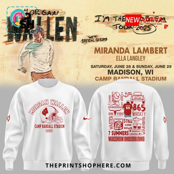 Morgan Wallen Wisconsin Camp Randall Stadium 2025 Hoodie