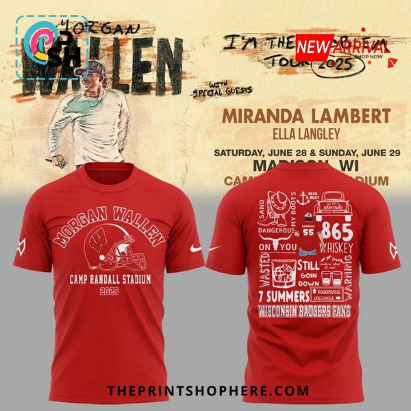 Morgan Wallen x Wisconsin Problem Tour 2025 Hoodie