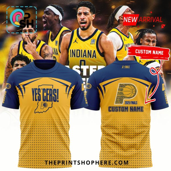 NBA Indiana Pacers Custom Finals 2025 YES’CERS Shirt