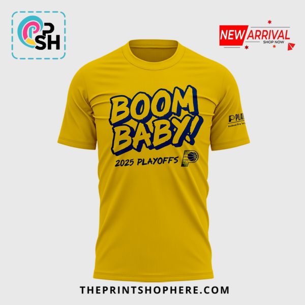 New Indiana Pacers Boom Baby 2025 Playoffs Hoodie