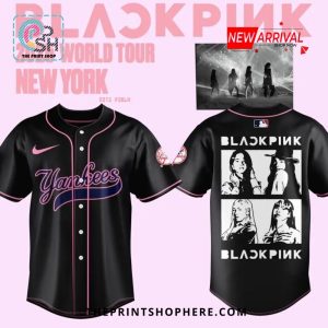 New York Mets x BLACKPINK 2025 Black Baseball Jersey