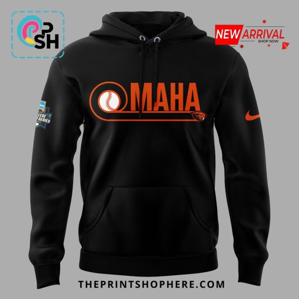 Oregon State Baseball OMAHA College Black Hoodie