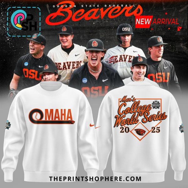 Oregon State Baseball OMAHA College White Hoodie