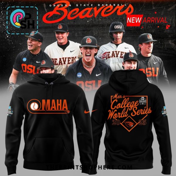 Oregon State Baseball OMAHA World Series Black Hoodie