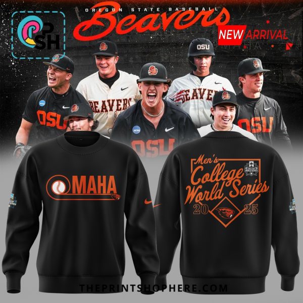 Oregon State Baseball OMAHA World Series Black Hoodie