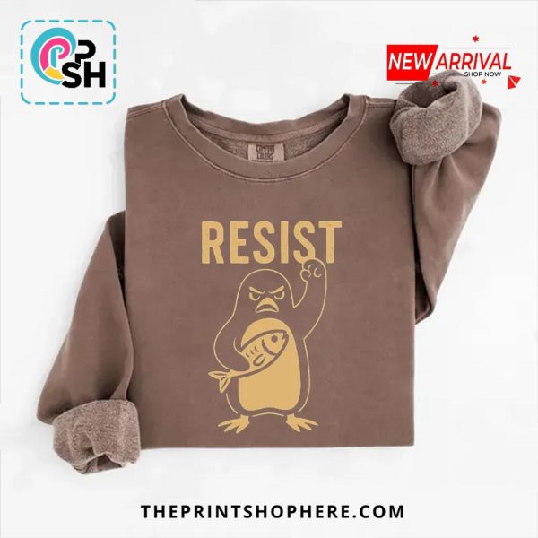 Penguins Resist Funny T-Shirt