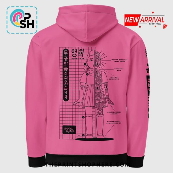 Squid Game Young-Hee Techware Pink Hoodie