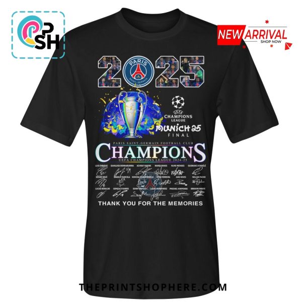 UEFA Champions League Final 2025 Munich T-Shirt