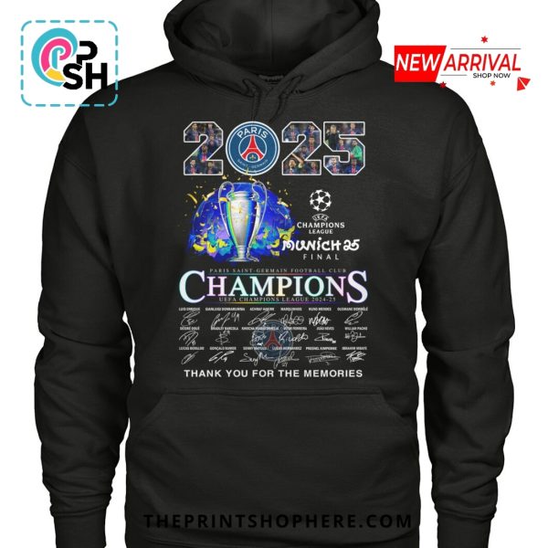 UEFA Champions League Final 2025 Munich T-Shirt