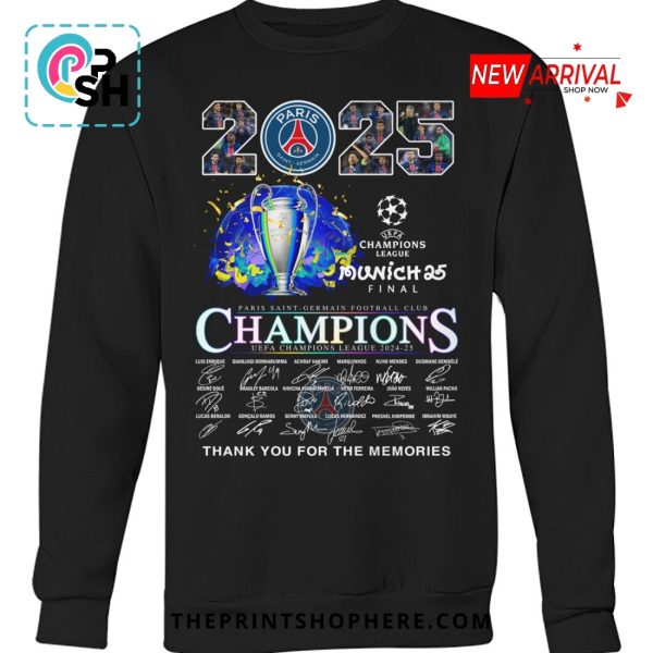 UEFA Champions League Final 2025 Munich T-Shirt