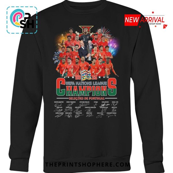 UEFA Nationals League 2025 Champions Casual T-Shirt