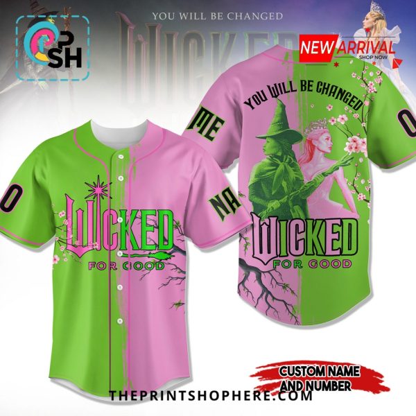 Wicked Part Two Wicked For Good Custom Baseball Jersey