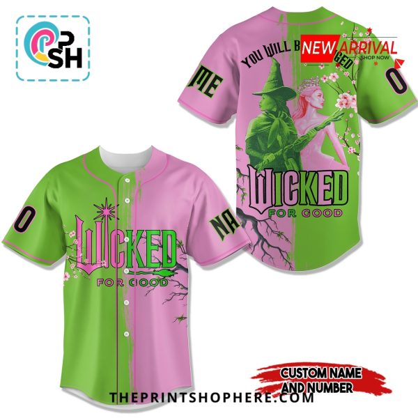 Wicked Part Two Wicked For Good Custom Baseball Jersey