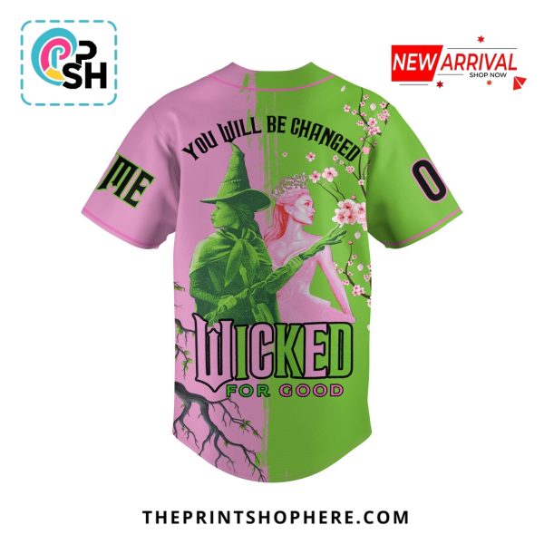Wicked Part Two Wicked For Good Custom Baseball Jersey