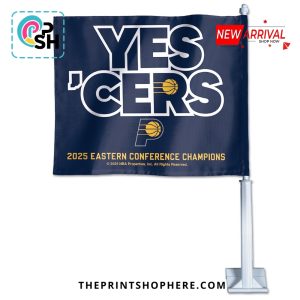 YES’CERS Indiana Pacers 2025 Conference Champions Flag