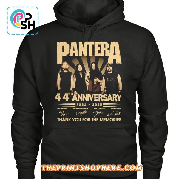 44th Anniversary Of Pantera Thank You For The Memories T-Shirt