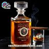 A Toast To Bold Leadership Glass Whiskey Bottle
