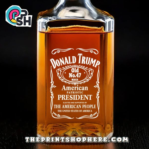 A Toast To Bold Leadership Glass Whiskey Bottle