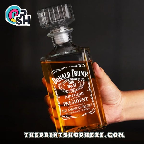 A Toast To Bold Leadership Glass Whiskey Bottle