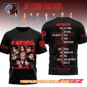 Ateez 2025 World Tour In Your Fantasy Shirt