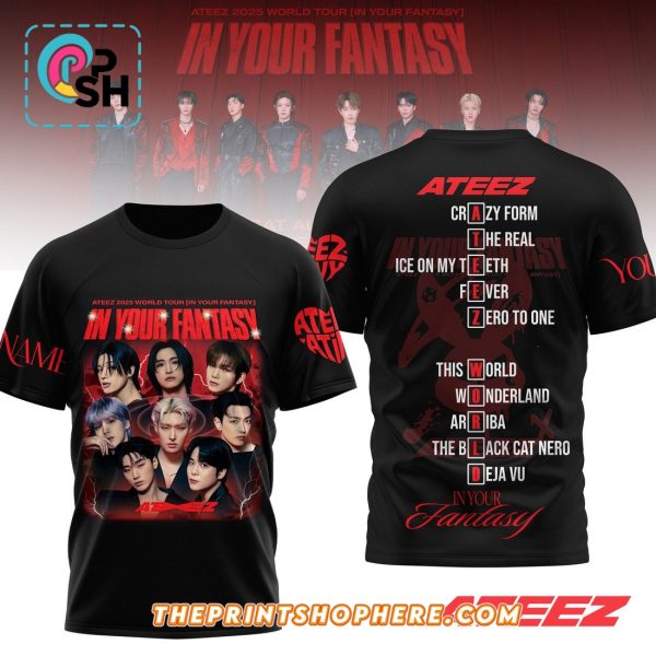 Ateez 2025 World Tour In Your Fantasy Shirt