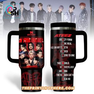 Ateez Band In Your Fantasy Tumbler With Handle