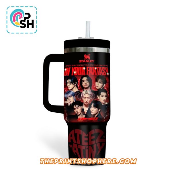 Ateez Band In Your Fantasy Tumbler With Handle