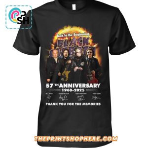 Back To The Beginning Black Sabbath 57th Anniversary T-Shirt