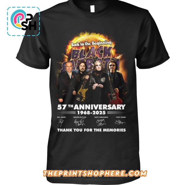 Back To The Beginning Black Sabbath 57th Anniversary T-Shirt