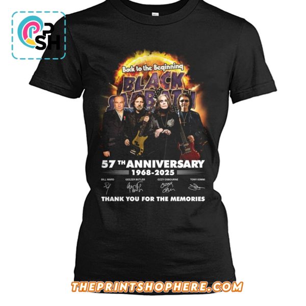 Back To The Beginning Black Sabbath 57th Anniversary T-Shirt
